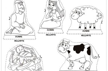 Personagens de Papel para Presépio Moldes para Recortar