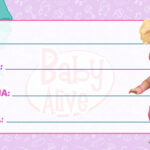 Etiqueta Escolar Baby Alive