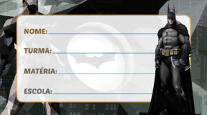 Etiqueta Escolar Batman