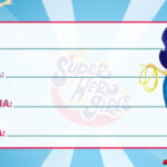 Etiqueta Escolar DC Super Hero Girls