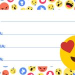 Etiqueta Escolar Emoji Apaixonado para Imprimir