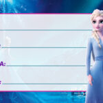 Etiqueta Escolar Frozen 2