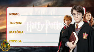 Etiqueta Escolar Harry Potter