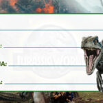 Etiqueta Escolar Jurassic World