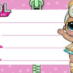 Etiqueta Escolar LOL Queen Bee para Imprimir