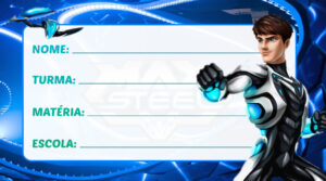 Etiqueta Escolar Max Steel