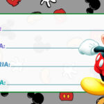 Etiqueta Escolar Mickey