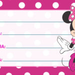 Etiqueta Escolar Minnie Vestido Rosa