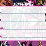 Etiqueta Escolar Monster High