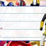 Etiqueta Escolar Power Rangers Ninja Steel