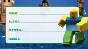 Etiqueta Escolar Roblox