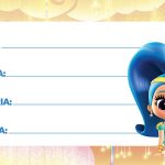 Shimmer e Shine Etiqueta Escolar para Imprimir