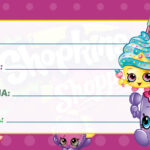 Etiqueta Escolar Shopkins