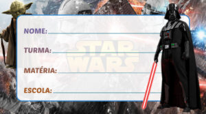 Etiqueta Escolar Star Wars