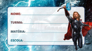 Etiqueta Escolar Thor