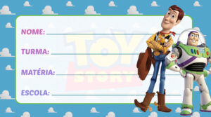 Etiqueta Escolar Toy Story