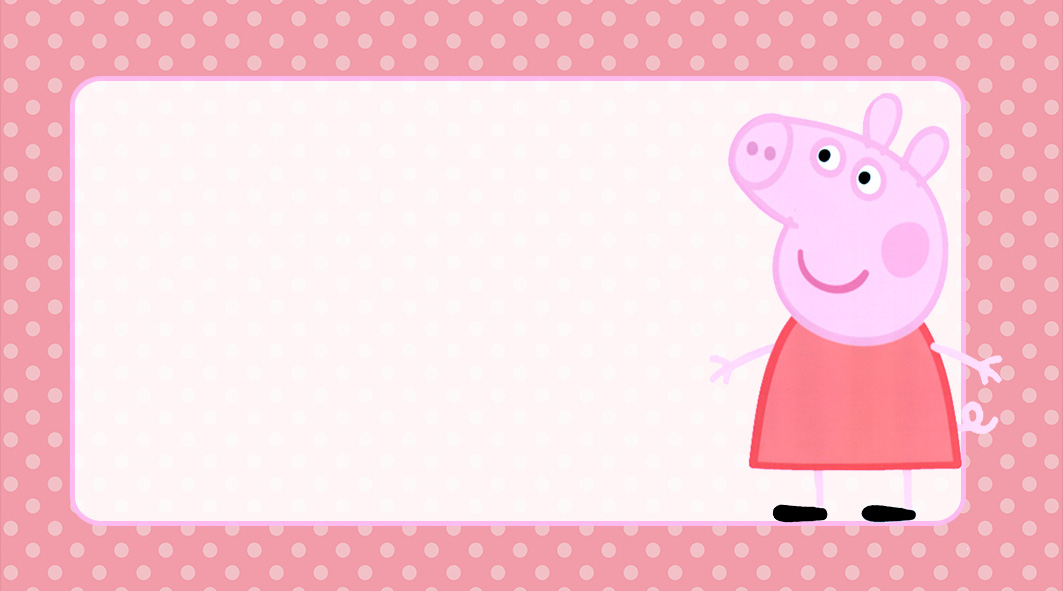 Fundo Desenho Peppa Pig Etiqueta - Imagem Legal