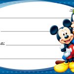 Mickey e sua Turma Etiqueta Escolar