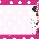 Minnie Vestido Rosa Etiqueta Escolar para Imprimir