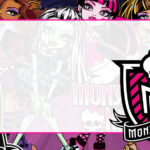 Monster High Etiqueta Escolar para Imprimir