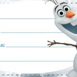 Olaf Frozen Etiqueta Escolar