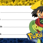 Pokémon Etiqueta Escolar para Imprimir