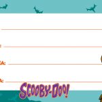 Scooby Doo Etiqueta Escolar para Imprimir