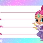 Shimmer e Shine Etiqueta Escolar para Imprimir