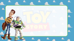 Toy Story Etiqueta Escolar para Imprimir