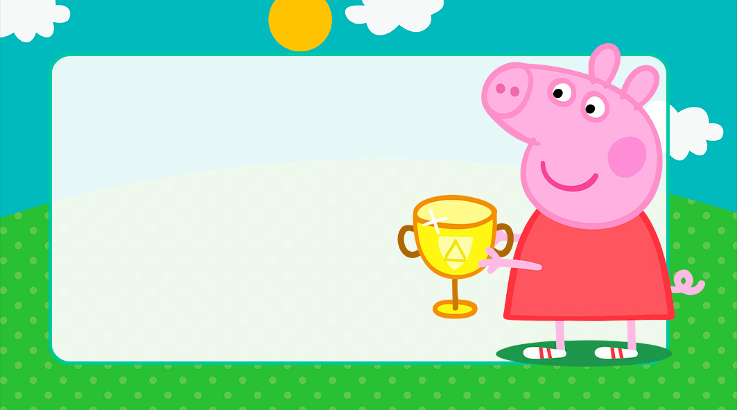 Fundo Desenho Peppa Pig Etiqueta - Imagem Legal