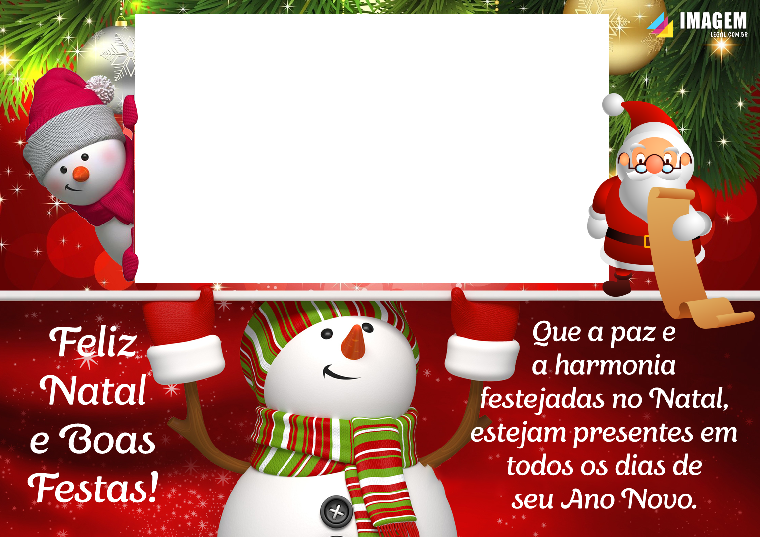 Colagem de Foto Feliz Natal e Boas Festas - Imagem Legal Colagem de Foto Feliz Natal e Boas Festas - Imagem Legal