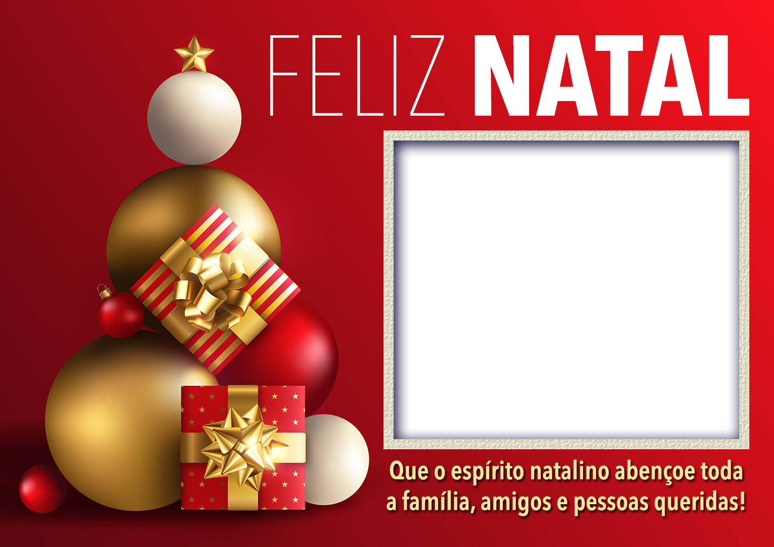 Querida Família Mensagem de Feliz Natal PNG Moldura - Imagem Legal