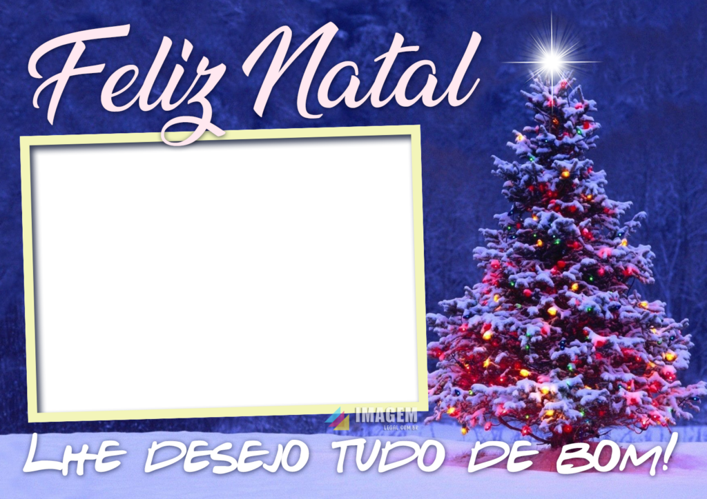 Desejamos um Feliz Natal Moldura PNG - Imagem Legal