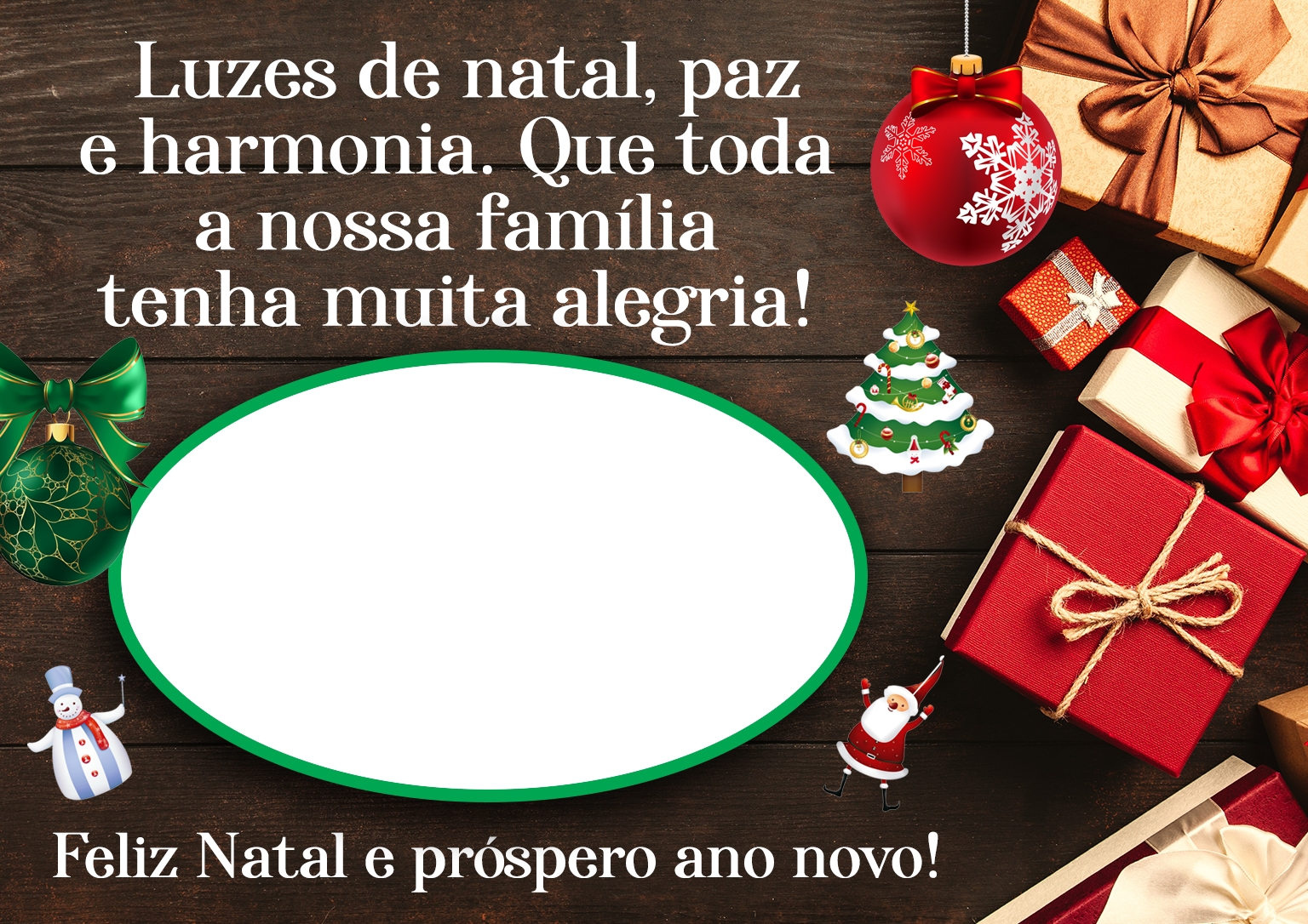 Feliz Natal e Próspero Ano Novo Moldura PNG - Imagem Legal