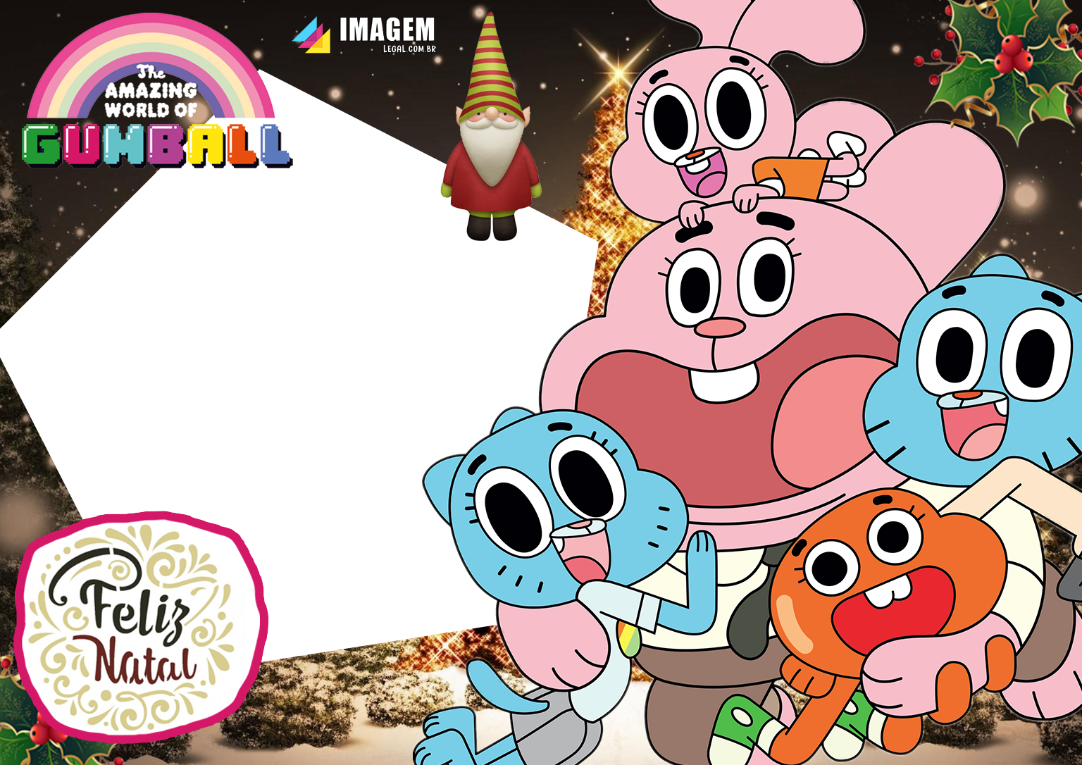 Moldura Gumball PNG - Imagem Legal