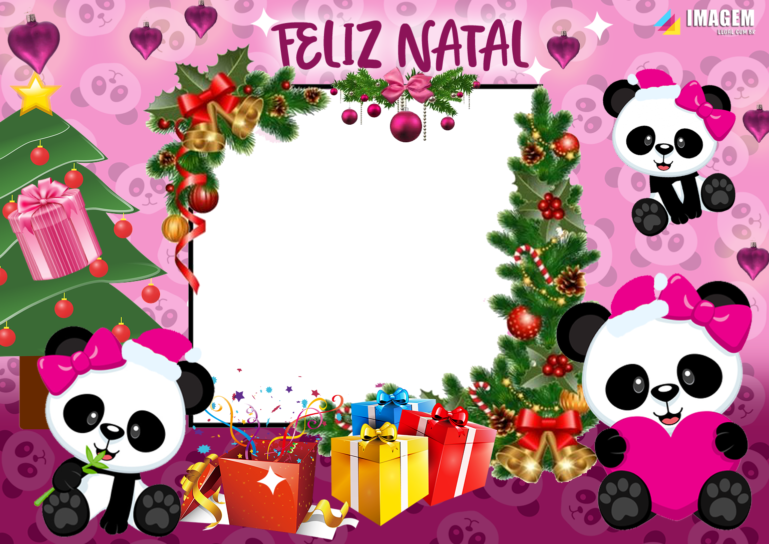 Moldura Feliz Natal My Little Pony PNG - Imagem Legal