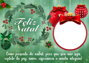 Moldura de Calendário 2023 Feliz Natal Cheio de Paz e Amor PNG para colagem  de foto no fundo transparente e impri…