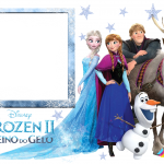 Frozen 2 Reino do Gelo Moldura PNG