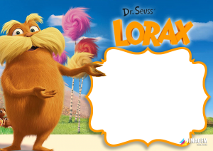 Lorax Moldura PNG