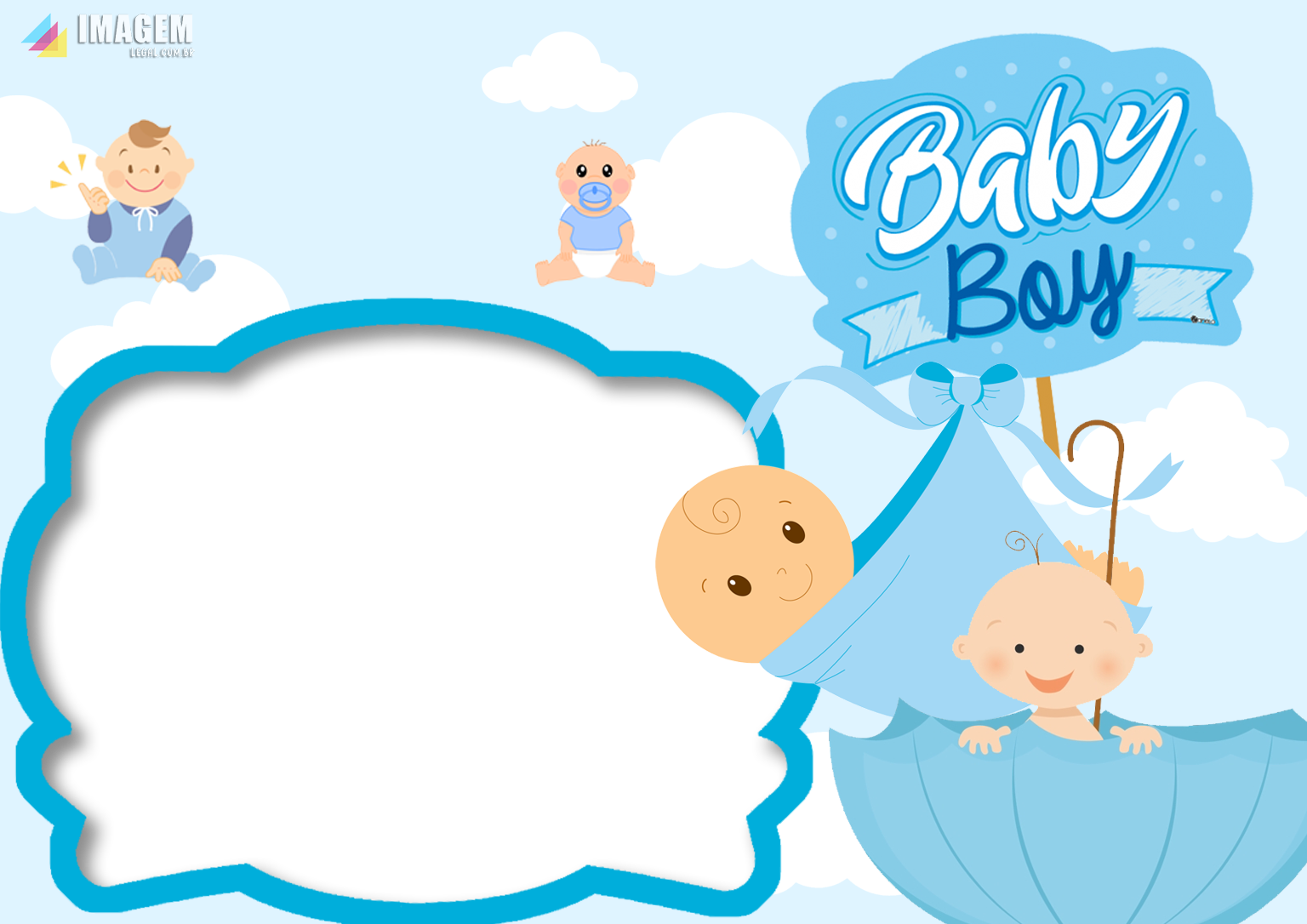 Moldura Baby Boy Png Imagem Legal