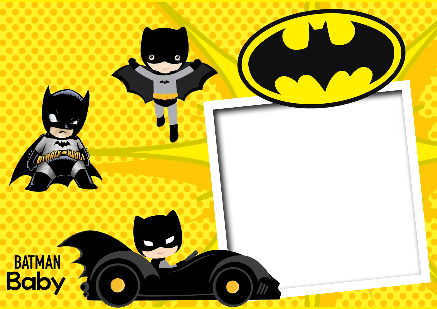 Moldura Batman Baby PNG - Imagem Legal