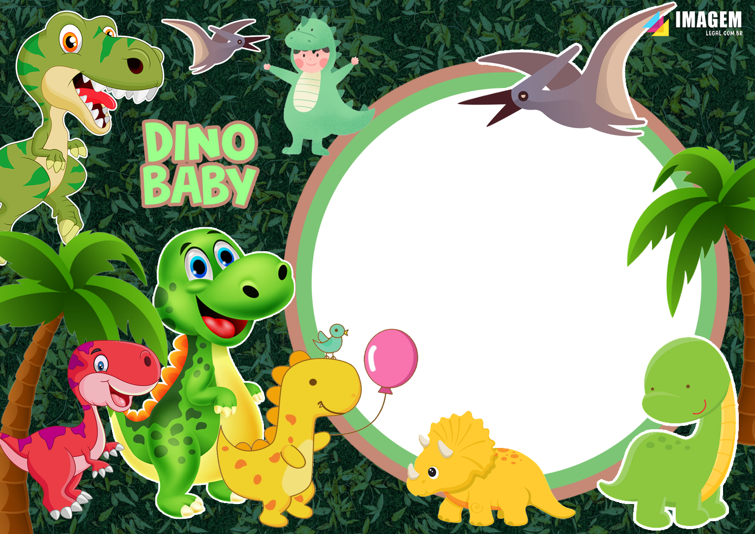 Desenho do dinossauro baby