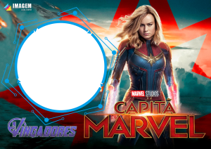 Moldura PNG Capitã Marvel