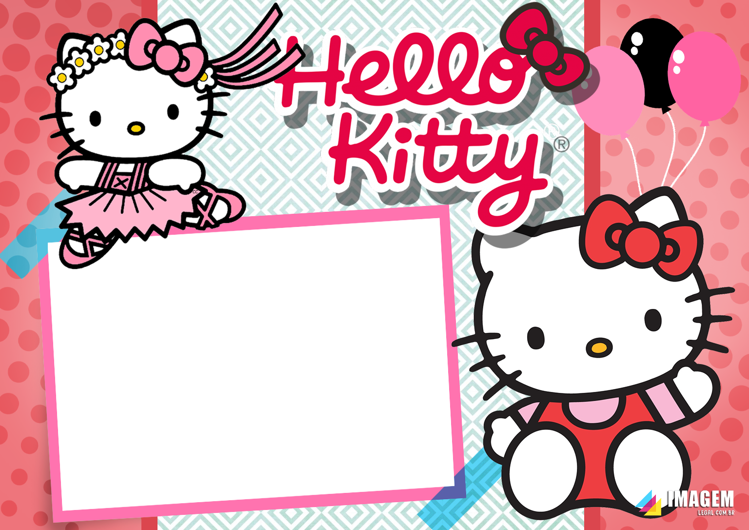 Moldura PNG Hello Kitty
