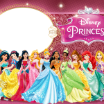 Princesas Disney Moldura PNG