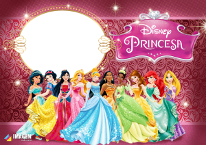 Princesas Disney Moldura PNG