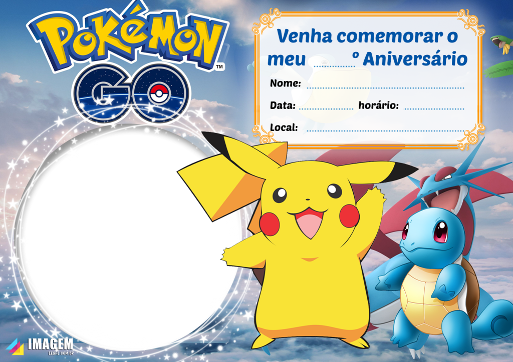 10 MELHORES] Convites Pokemon, WHATSAPP