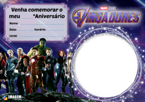 Convite De Aniversario Para Editar Com Montagem De Foto Em Png Imagem Legal