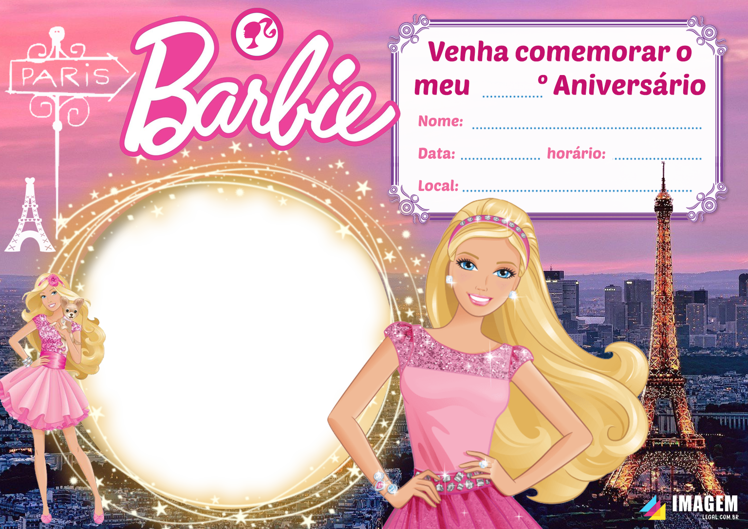 Fazer convite online convite digital Aniversário Barbie em 2023   Aniversário da barbie, Convite de aniversário, Convite barbie