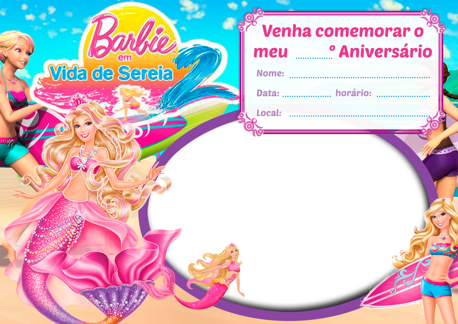 Fazer convite online convite digital Aniversário Barbie em 2023  Modelo de  convite aniversario, Aniversário da barbie, Convite de aniversário